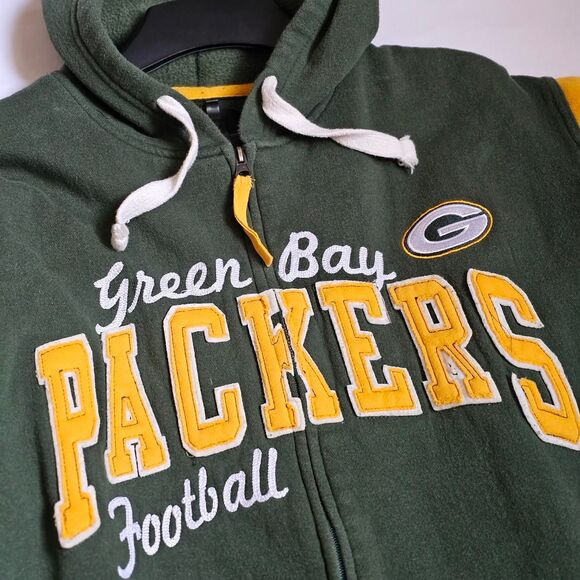 Greenbay Packers Full Zip Hoodie 3X - Picture 1 of 3